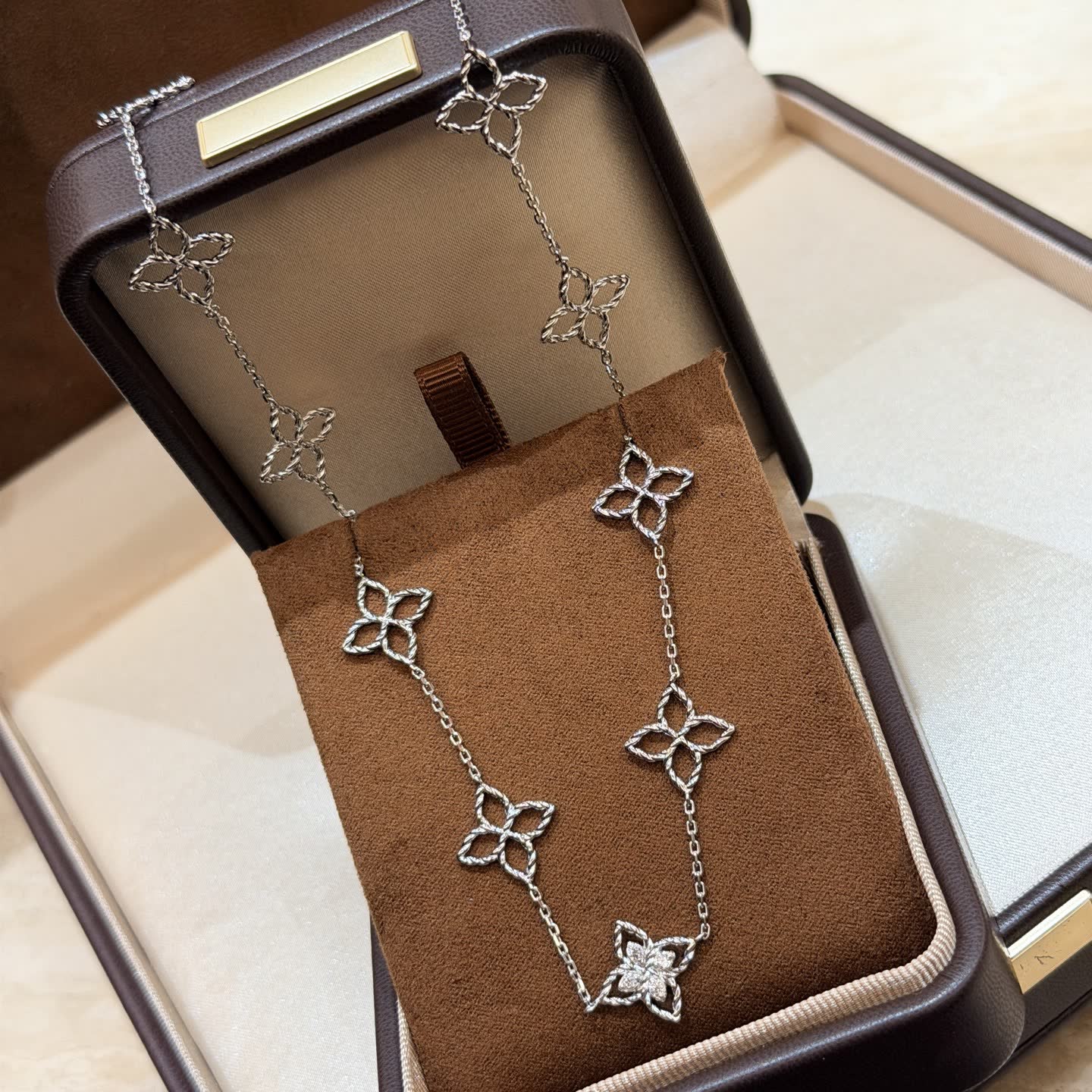 Van Cleef & Arpels Alhambra Diamond Necklace Van Cleef & Arpels Alhambra Diamond Necklace
